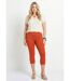 Legging court coton taille élastiquée-4