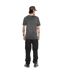 T-shirt homme regular col V en slub avec print devant Wolf Vondutch-5