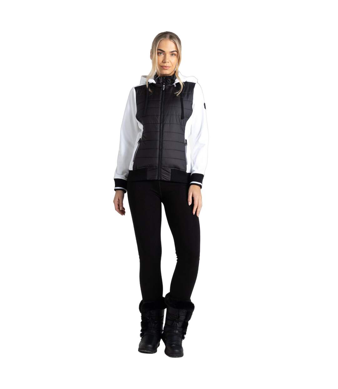 Veste fend femme noir / blanc Dare 2B-4