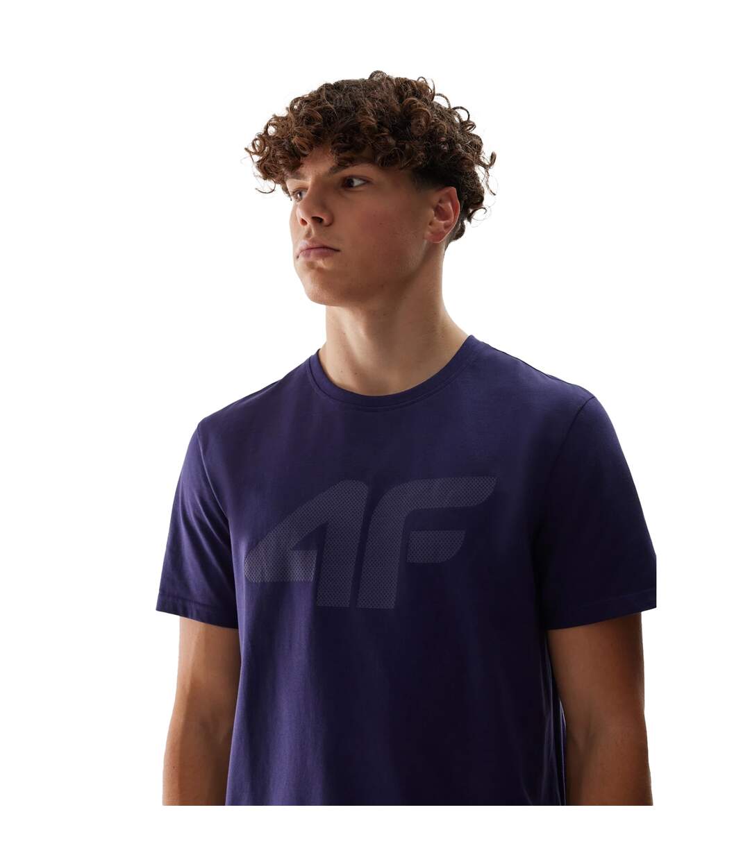 Mens Logo Regular T-shirt Navy 4F-4