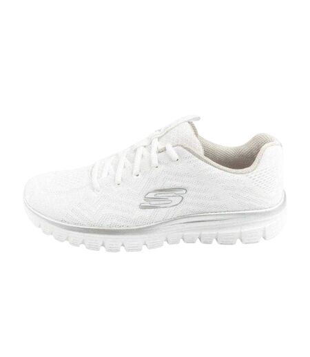 Chaussures Graceful Get Connected Femme Blanc Skechers