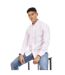 Chemise Manches Longues Motif/style Fines Rayures Homme Rose Blanc Peter Werth-3