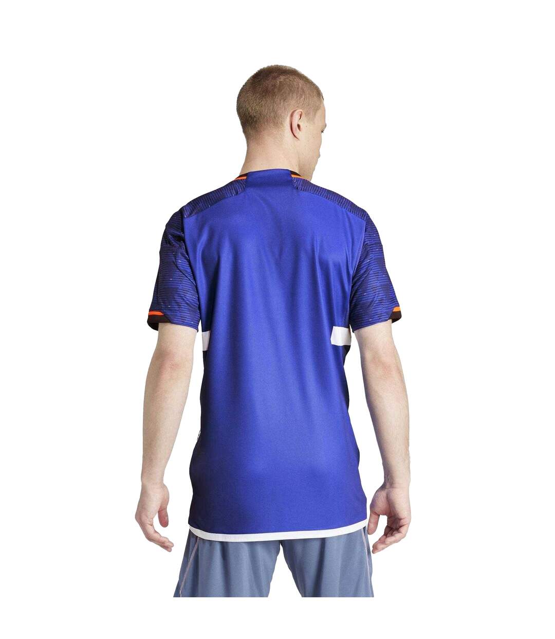 Maillot Manches Courtes Handball Motif/style France Homme Bleu Vif Adidas-3