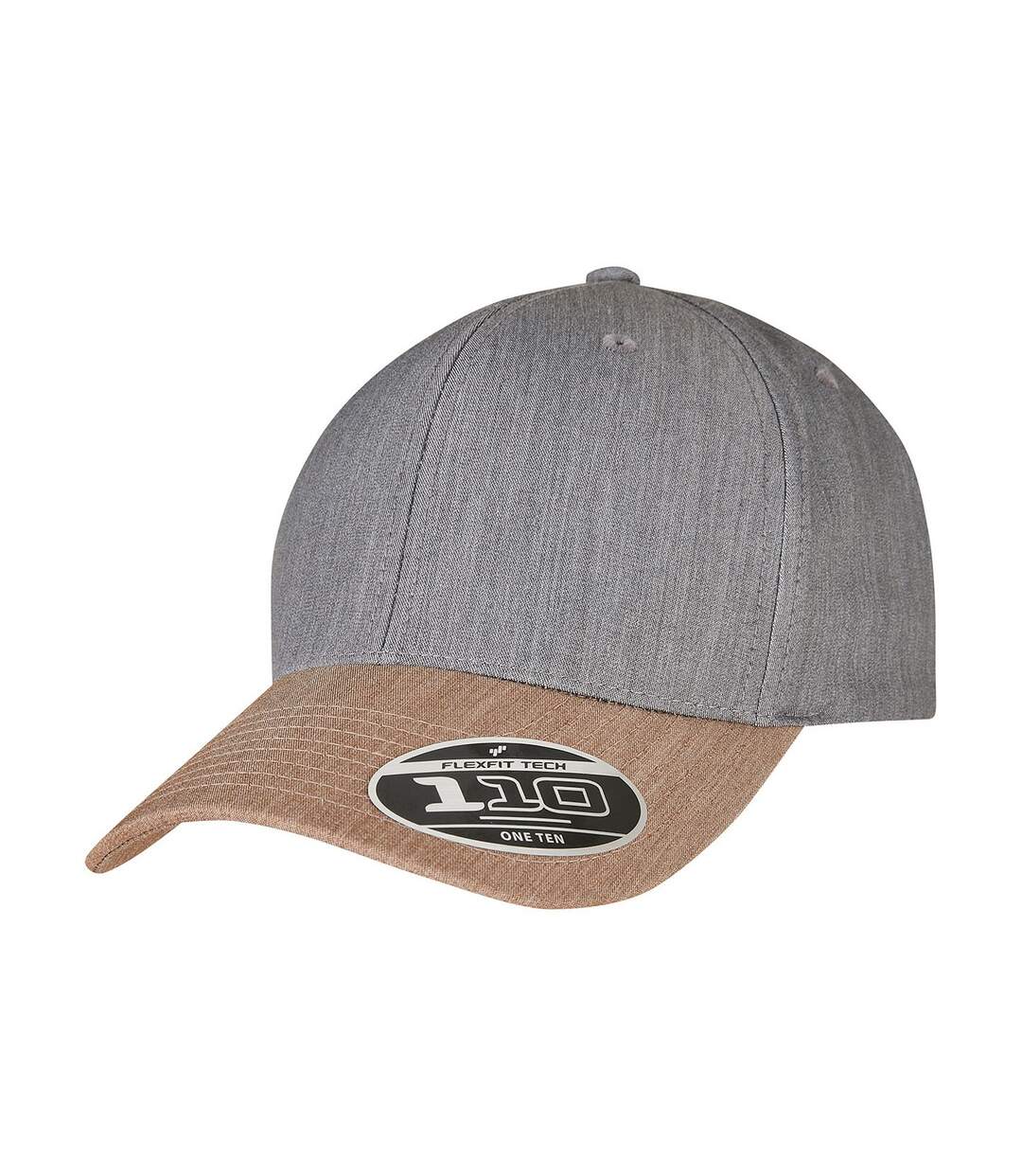 Casquette de baseball adulte gris / kaki Flexfit-3