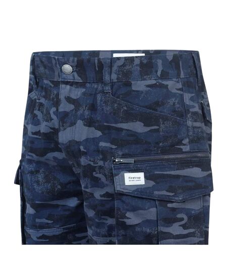 Short Motif/style Logo Homme Bleu Marine Camouflage Firetrap