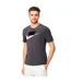 Mens Futura Chest Logo T-shirt Grey Black Nike-1