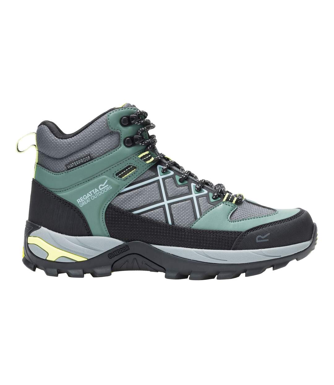 Womens/ladies Samaris Iii Walking Boots Spruce Green Wild Lime Regatta-1