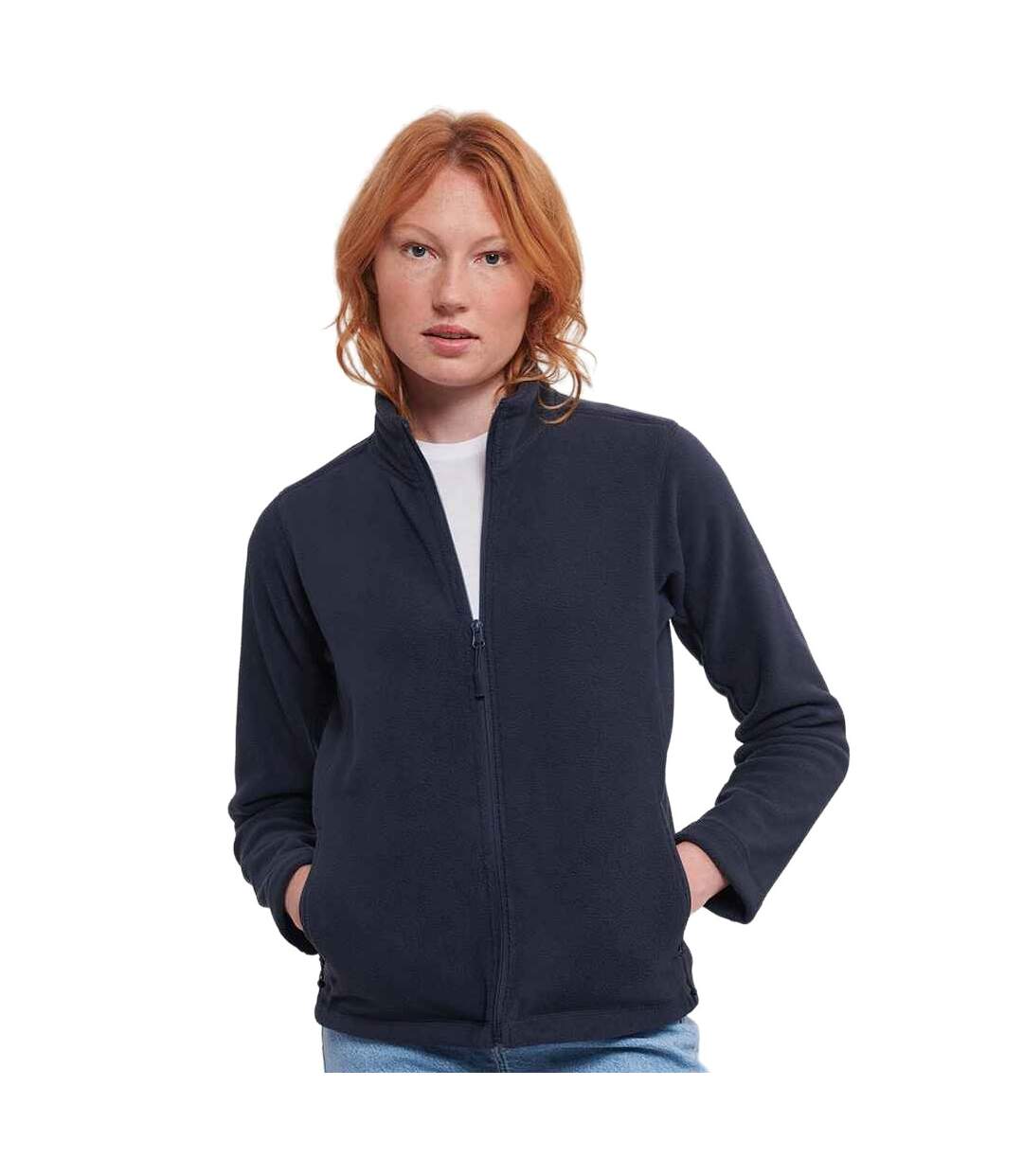 Womens/ladies outdoor fleece jacket french navy Russell