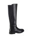 Womens/ladies Victoria Leather Long Boots Black Hush Puppies-2