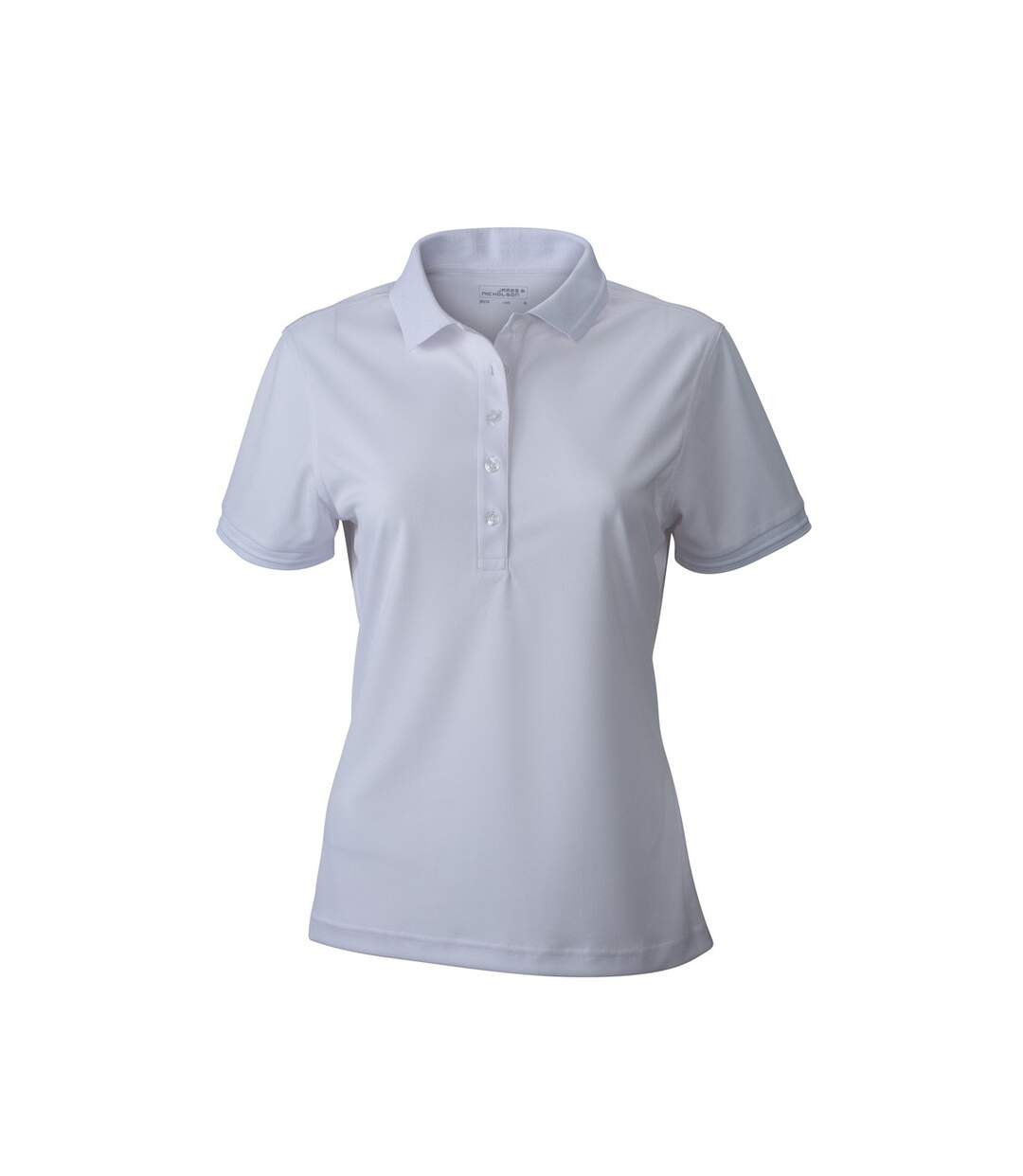 Polo micro-polyester FEMME JN574 - blanc