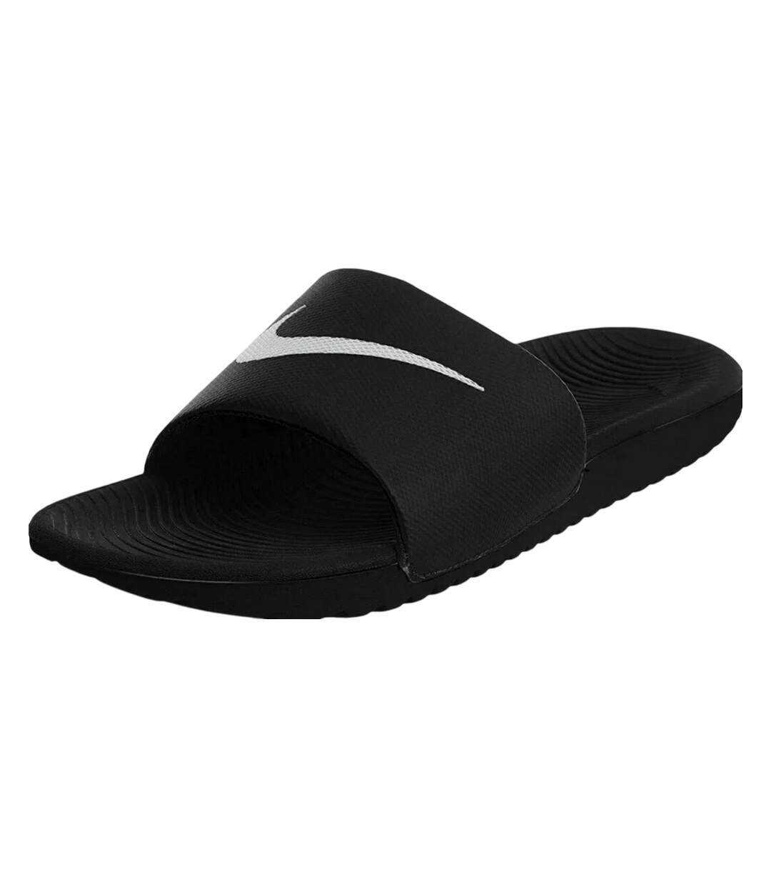 Claquettes Motif/style Logo Coffee Garçon Noir Nike-3