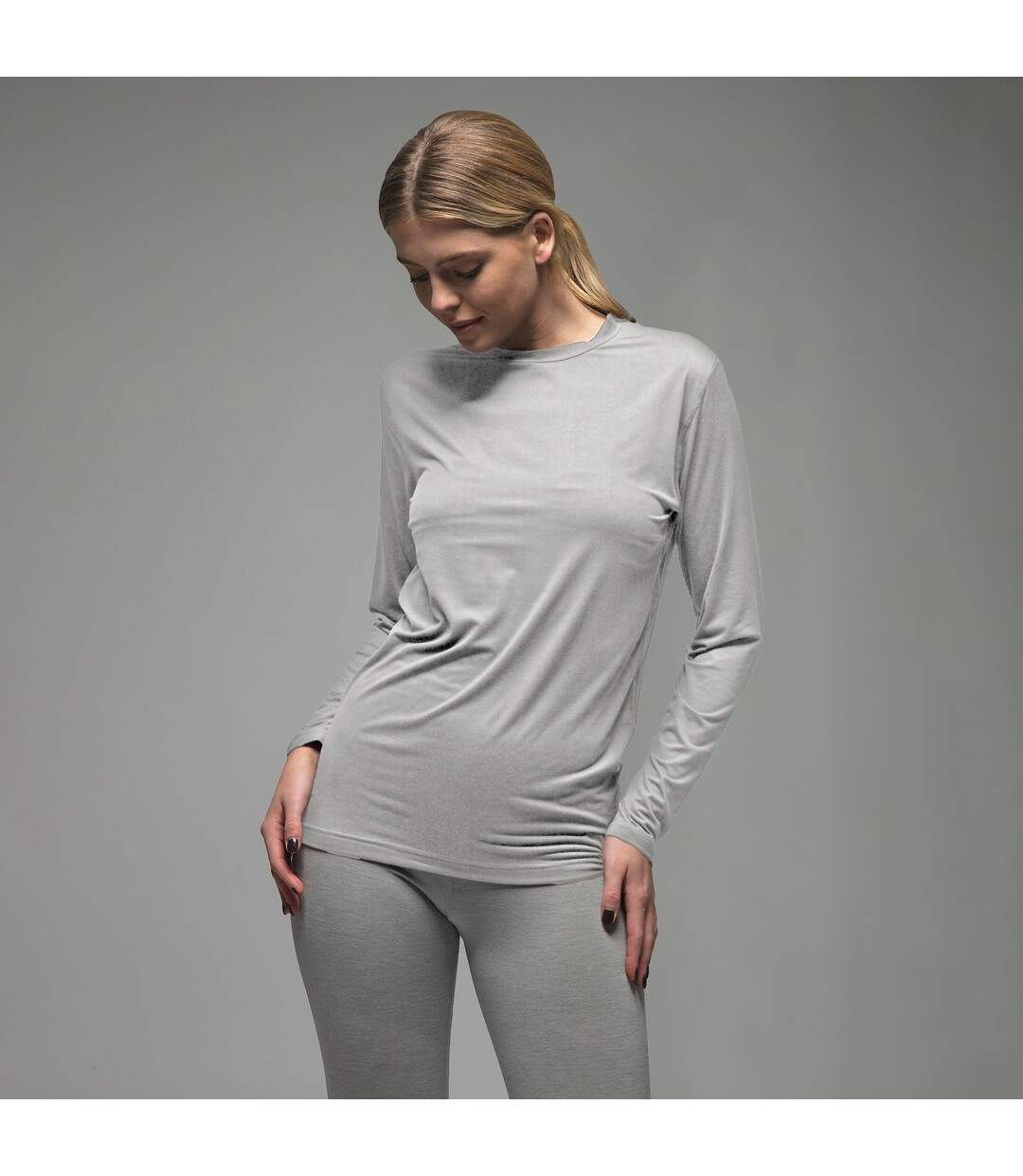 Ultra Lite Fleece-Lined Thermal Top for Women | Ladies Long Sleeve Thermal Top-7