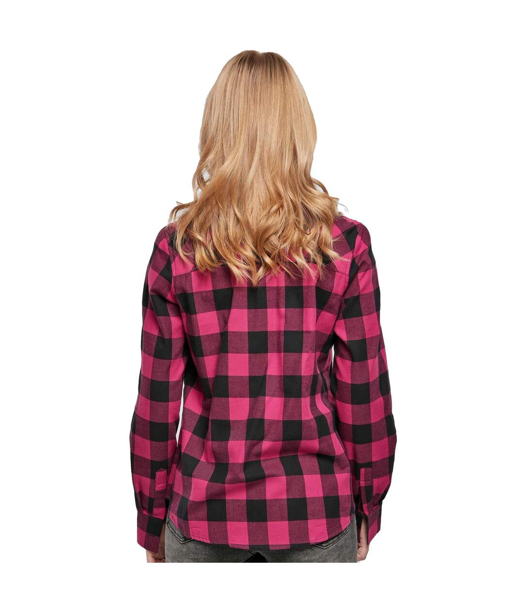 Chemisier Motif/style À Carreaux Femme Violet Pâle Noir Urban Classics-2