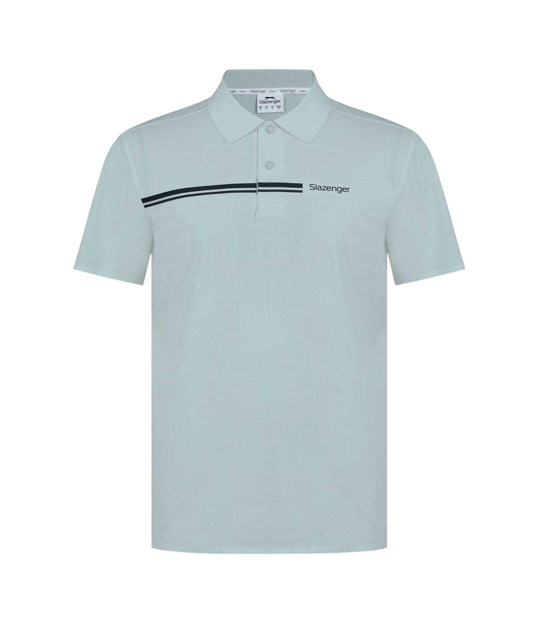 Mens Polyester Golf Polo Shirt Grey Slazenger-1