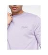 Crosshatch Mens Wayland Crew Neck Sweatshirt (Light Purple)