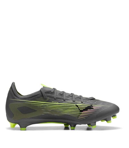 Mens Ultra 5 Match Firm Ground Football Boots Silver Yellow Puma
