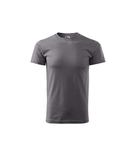 Mens Basic T-shirt Dark Grey Adler