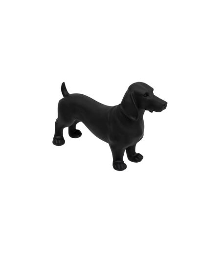 Statuette en Résine Chien Basset 40cm Noir