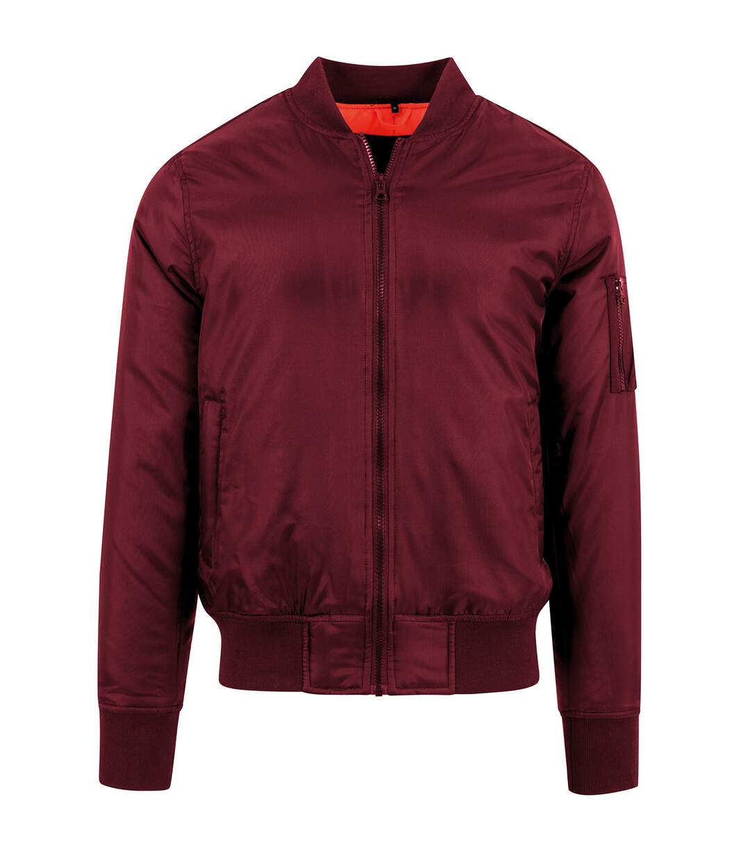 Veste bomber homme bordeaux Build Your Brand