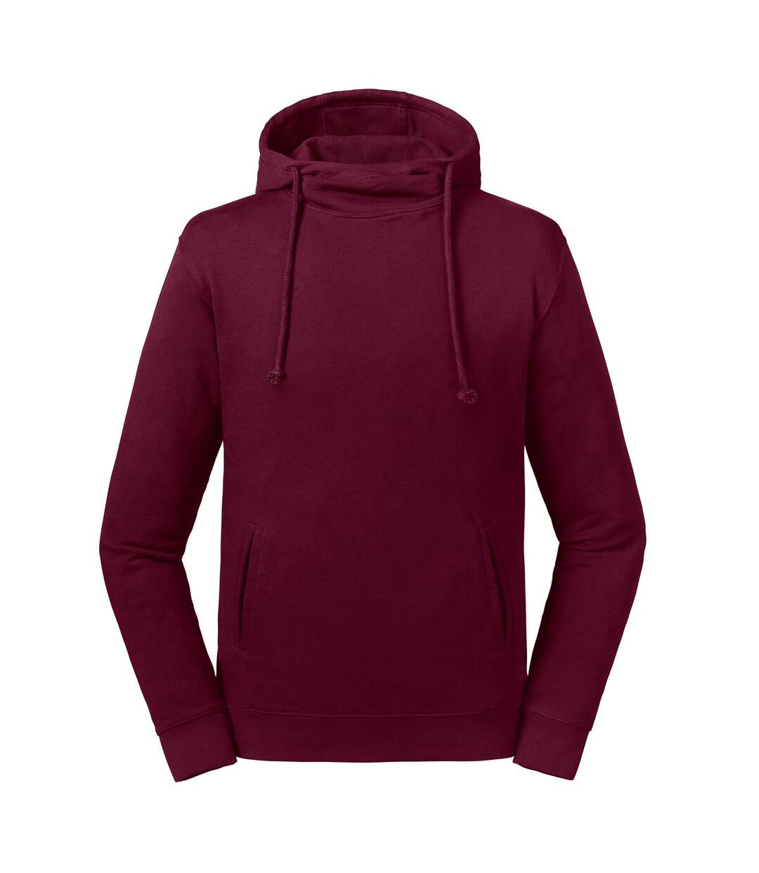 Sweat à capuche adulte bordeaux Russell