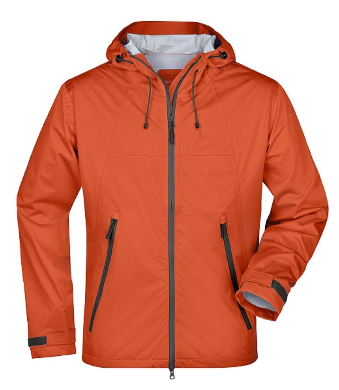 Veste softshell à capuche - Homme - JN1098 - orange et gris-1