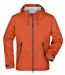 Veste softshell à capuche - Homme - JN1098 - orange et gris