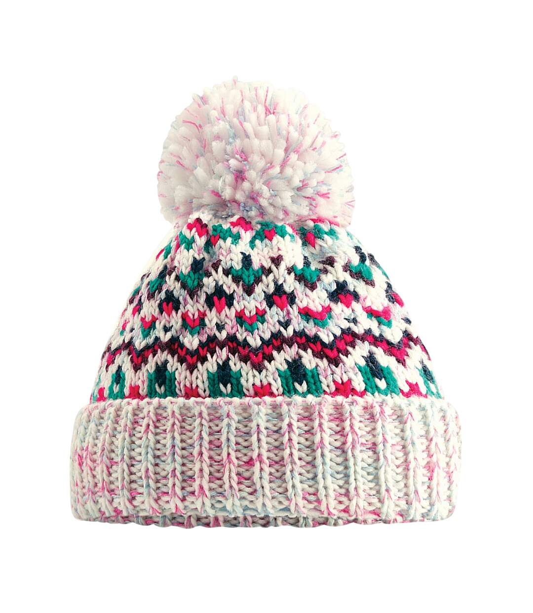 Beechfield Unisex Adults Blizzard Winter Bobble Hat (Sherbet Dip)