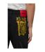 Mens Graffiti Face 5 Pockets Slim Jeans Black Hugo-4