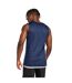 Mens Speed Reversible Sleeveless Basketball Jersey Collegiate Navy White Adidas-3