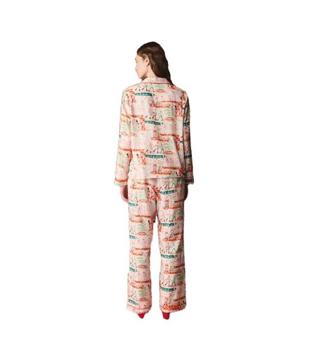 Ensemble De Pyjama Long Noël Motif/style Casse-noisette Femme Crème Cath Kidston