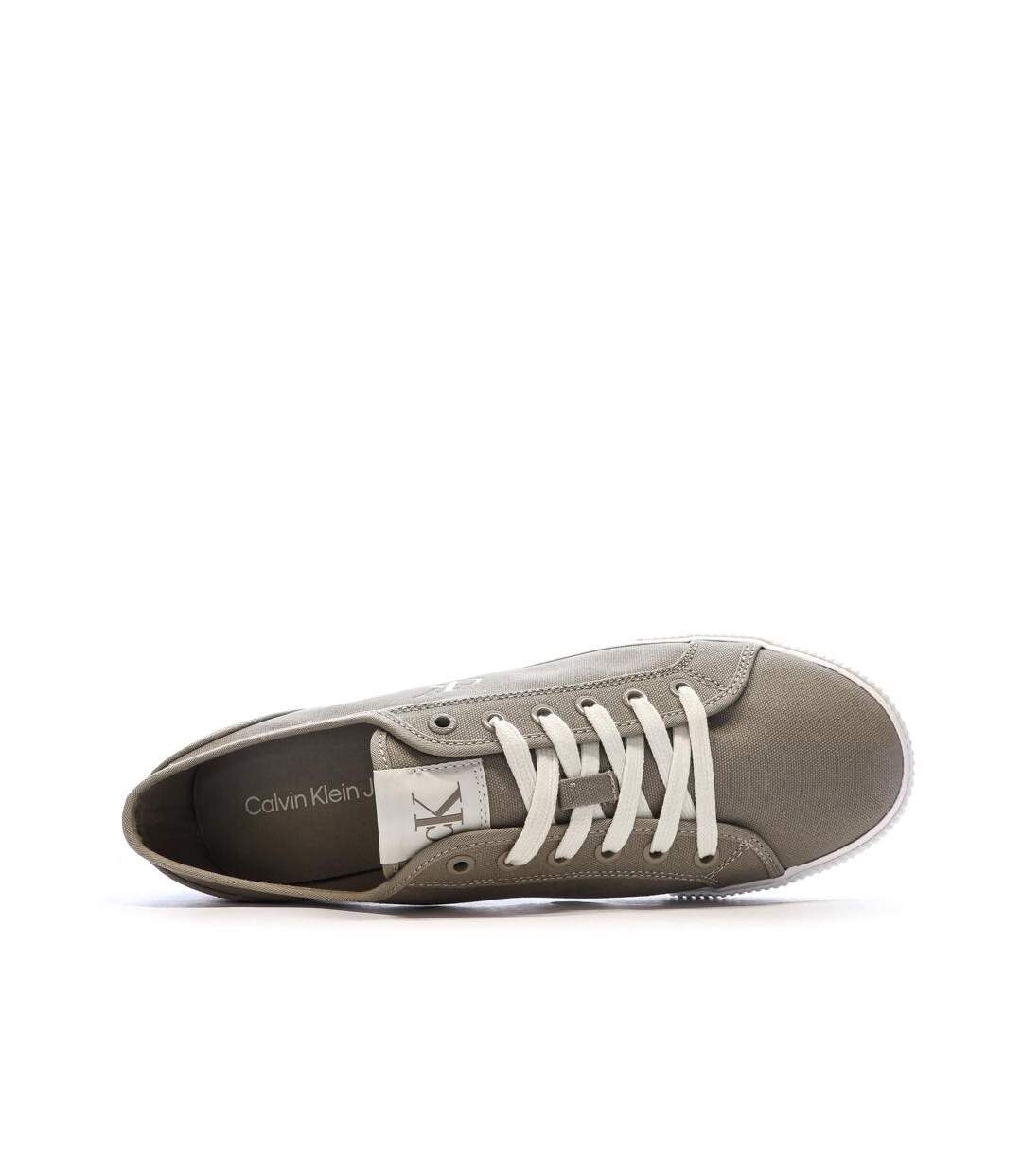 Baskets beiges homme calvin klein jeans ess vulc low-4