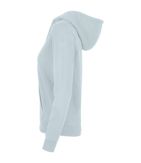 Sweat À Capuche Basic Femme Bleu Mer Build Your Brand