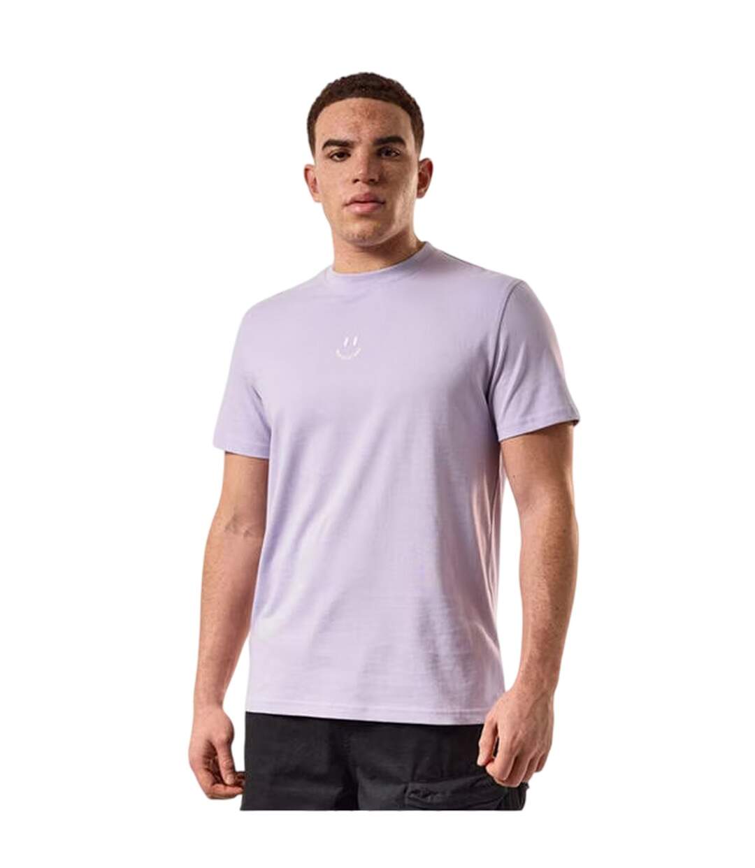 T-shirt Manches Courtes Motif/style Graphique Smile Homme Violet Weekend Offender-4
