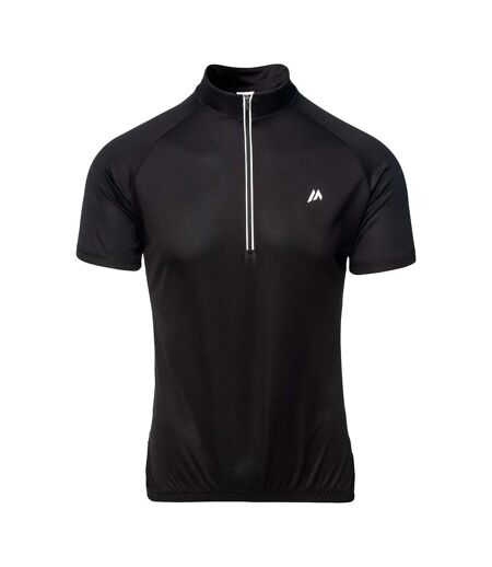 Maillot De Cyclisme Manches Courtes Surato Homme Noir Martes Essential