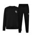 Mens Woven Logo Tailored Tracksuit Black Born Rich-1