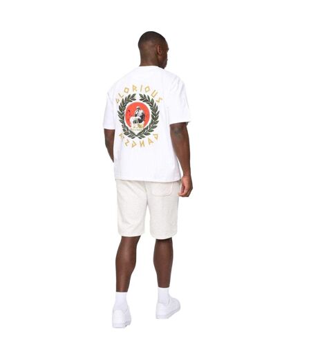 T-shirt Ceazar Homme Blanc Glorious Gangsta