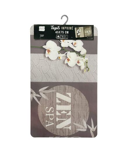 Tapis Déco Imprimé Spazen 45x75cm Taupe