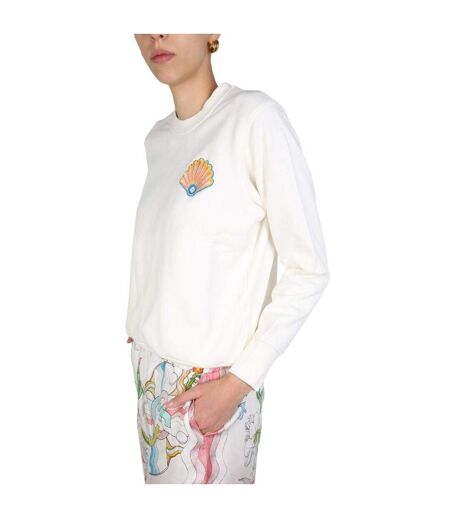 Sweat Motif/style Coquillage Adulte Blanc Cassé Casablanca