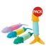 Pack Of 4  Spinning Shark Dive Toys  One Size Multicoloured Speedo-1