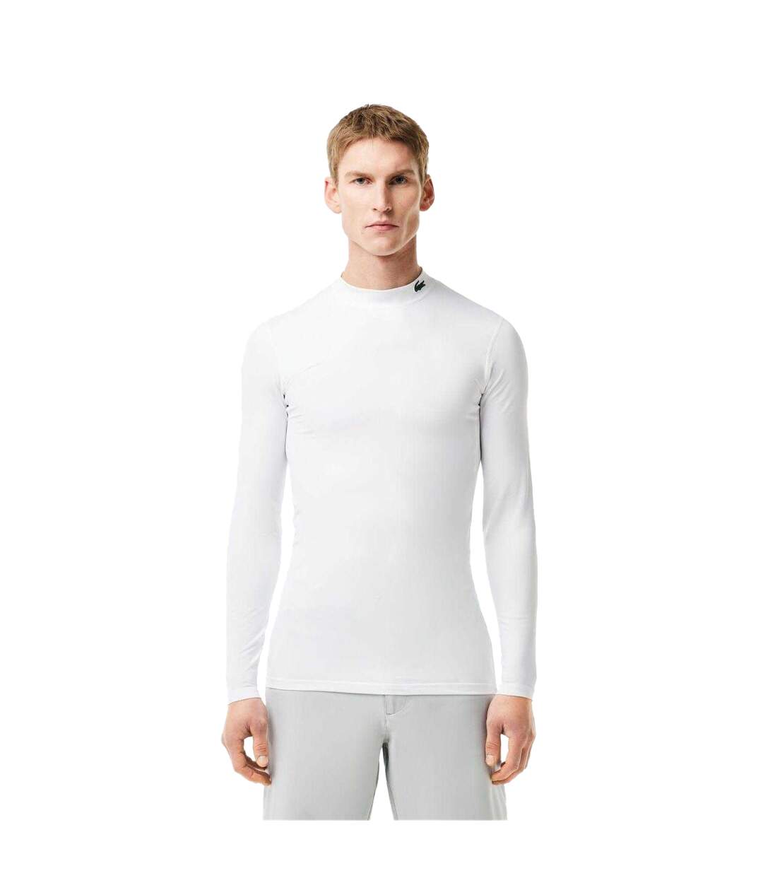 T-shirt Manches Longues Sports Homme Blanc Lacoste-1