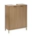 Meuble lavabo 2 portes en bois TASSO - Beige-1