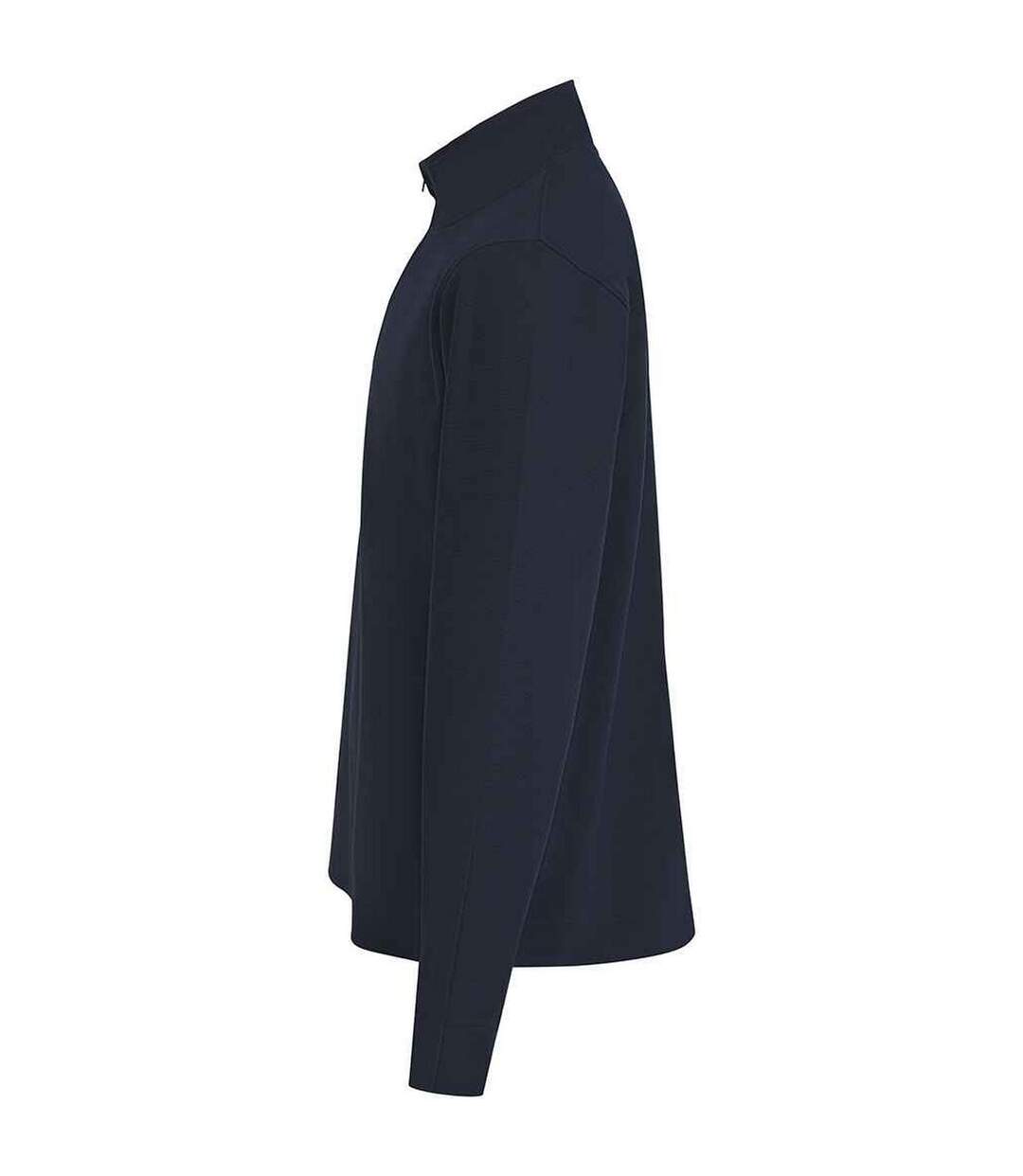 Mens Pique Top Navy Front Row-3