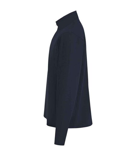 Mens Pique Top Navy Front Row
