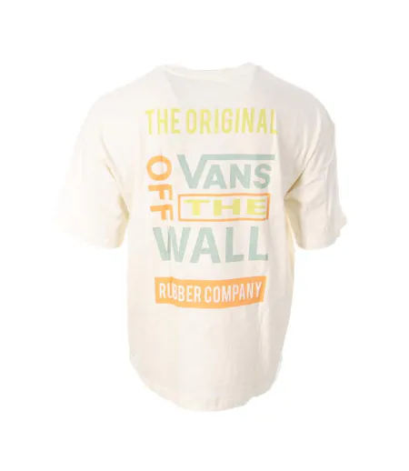 T-Shirt blanc homme vans logos