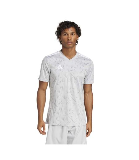 T-shirt Style Motif Géométrique Team Icon Homme Gris Clair Adidas