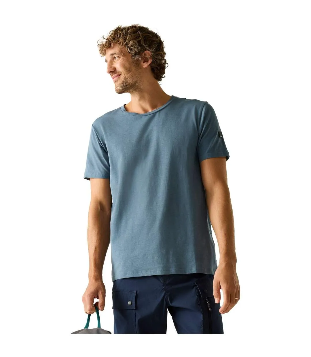 T-shirt Motif/style Logo Finlo Homme Bleu De Chine Regatta-1