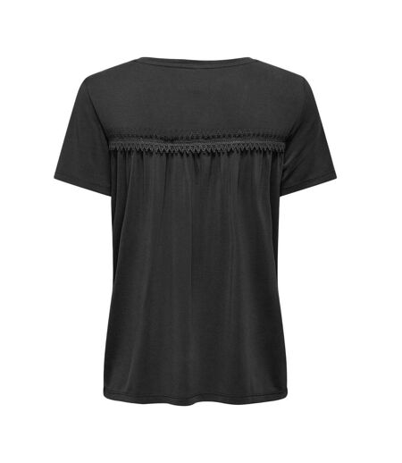 T-Shirt noir femme only free life - s