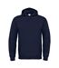 B&c Mens Sweatshirt À Capuche / Hoodie Bleu Marine B And C-2