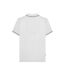 Mens Houndstooth Polo Shirt White Iron Silver Lambretta-4