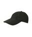 Casquette de baseball en coton brossé pour enfants et adolescents noir L-Merch-2
